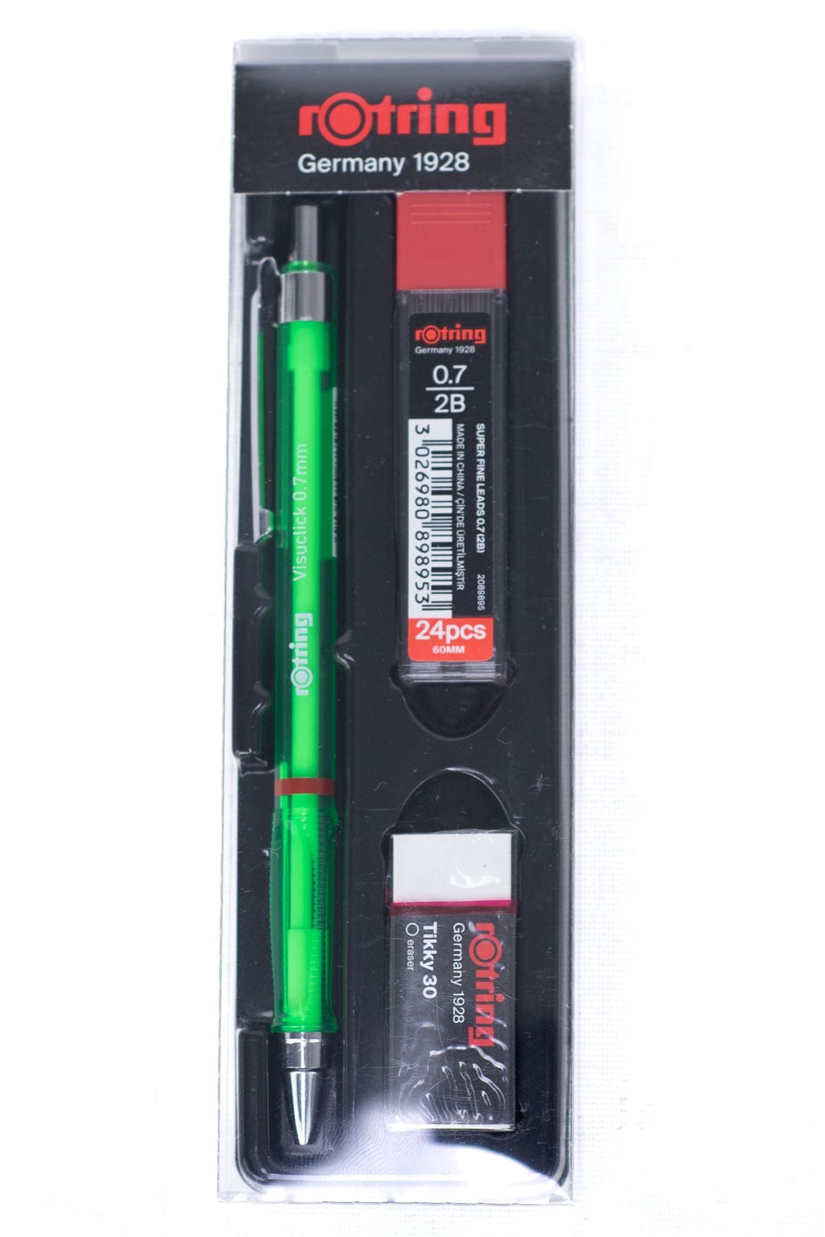 Oppland Kırtasiye Rotring Visuclik 2B Uçlu Kalem Orijinal Silgi Hediyeli 0.7 mm Dayanıklı Set